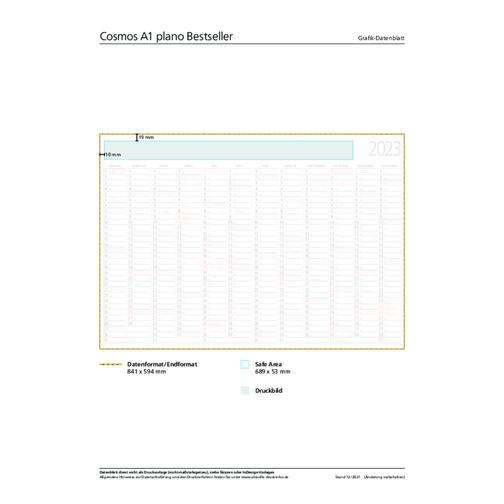 Wall Planner Cosmos A1 Bestseller, plano, Immagine 2