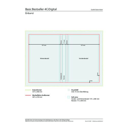 Buchkalender Basic Bestseller Inkl. 4C-Druck, Matt-individuell , matt-individuell, 21,00cm x 14,80cm (Länge x Breite), Bild 3