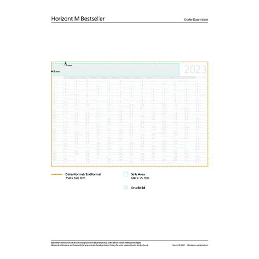 Wall Planner Horizon M Bestseller, colore spot individuale, Immagine 2
