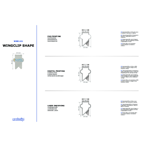 Paperclip Wingclip Ksztalty, Obraz 4