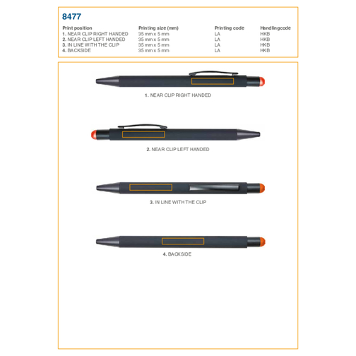Stylo bille toucher gomme Formentera, Image 4