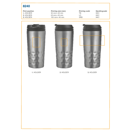 Mug isotherme double paroi Lorraine, Image 2
