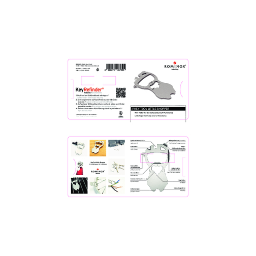 ROMINOX® Key Tool // Little Shopper - 14 Functions (Männchen) , Edelstahl, 5,50cm x 0,20cm x 3,25cm (Länge x Höhe x Breite), Bild 18
