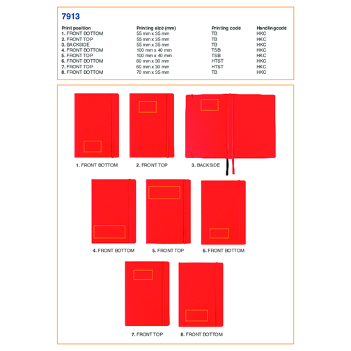 Taccuino formato +/- A5 in PVC Chanelle, Immagine 5