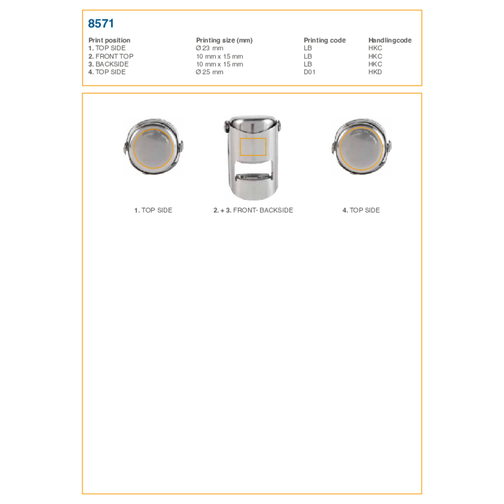 Tappo per bottiglie, in acciaio inox Catalina, Immagine 3