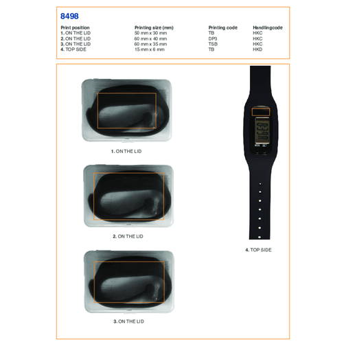 Contapassi da polso, in silicone Tahir, Immagine 2