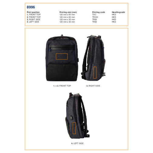 Sac à dos porte-ordinateur en PVC Romy, Image 6