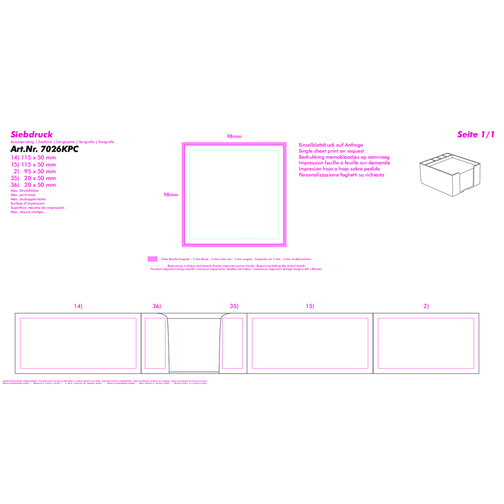 Box portafoglietti con portapenne, Immagine 3