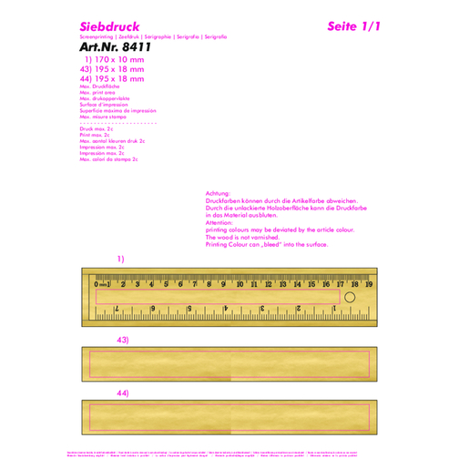 Buntstifte-Set 'Beta' , beige, HO, 22,00cm x 2,50cm x 4,10cm (Länge x Höhe x Breite), Bild 3
