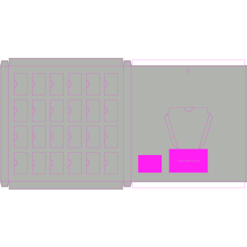 Täfelchen Adventskalender Lindt , Lindt, Karton, kompostierbares Inlay, 21,00cm x 1,40cm x 21,00cm (Länge x Höhe x Breite), Bild 3