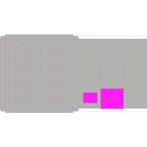 Täfelchen Adventskalender Sarotti , Karton, kompostierbares Inlay, 21,00cm x 1,40cm x 21,00cm (Länge x Höhe x Breite), Bild 4