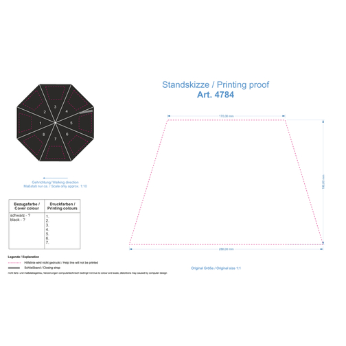 AC-Midsize Stick Umbrella FARE®-Style, Image 6