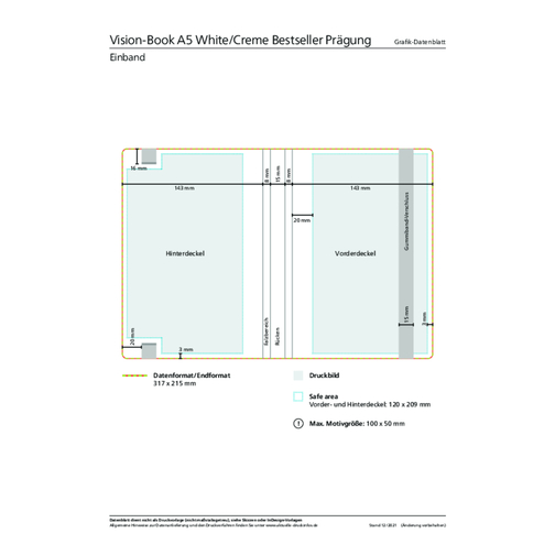 Notisbok Vision-Book White bestselger A5, antracitt inkl. sølvpreging, Bilde 3