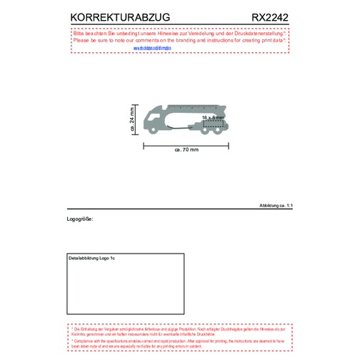 Set de cadeaux / articles cadeaux : ROMINOX® Key Tool Truck (22 functions) emballage à motif Super, Image 19