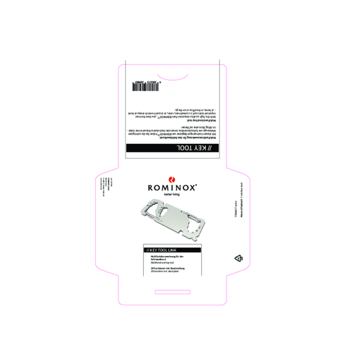 Set de cadeaux / articles cadeaux : ROMINOX® Key Tool Link (20 functions) emballage à motif Danke, Image 17