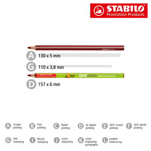 STABILO GREENtrio Farbstift , Stabilo, schwarz, Holz, 17,50cm x 0,90cm x 0,90cm (Länge x Höhe x Breite), Bild 3