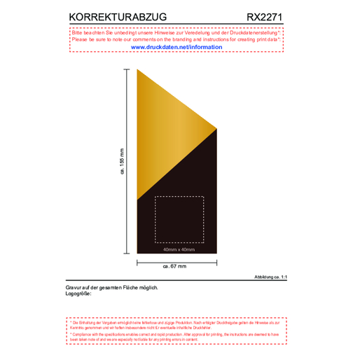 ROMINOX® Teelicht-Set // Waves , Metall - seidenmatt lackiert, Goldfolienauskleidung, 6,20cm x 14,00cm x 6,20cm (Länge x Höhe x Breite), Bild 10