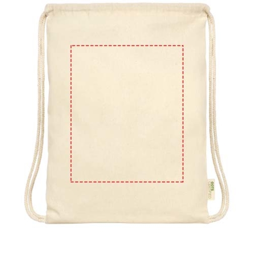 Orissa 100 g/m² Sac à dos en coton biologique avec cordon 5L, Image 9
