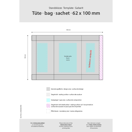 Stollenkonfekt Werbetütchen , , 10,00cm x 6,20cm (Länge x Breite), Bild 3