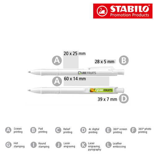STABILO GREENfancy Kugelschreiber , Stabilo, grau, Bio-Plastik, 14,50cm x 1,40cm x 1,20cm (Länge x Höhe x Breite), Bild 4