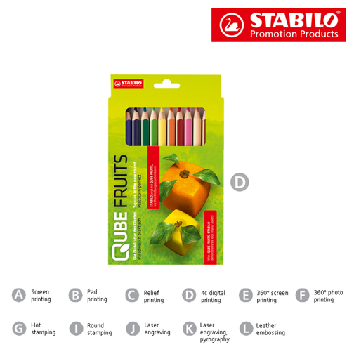STABILO GREENtrio farveblyantsæt med 12 farveblyanter, Billede 2