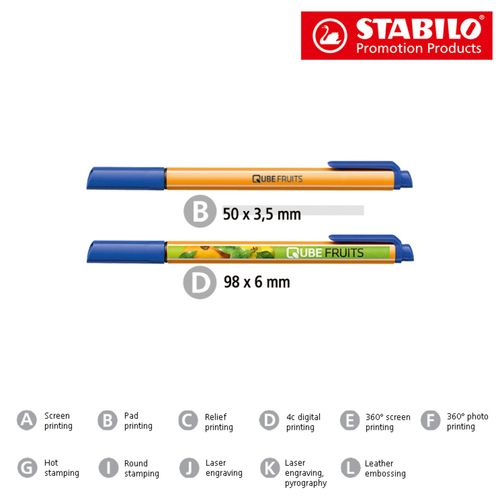 STABILO GREENpoint Faserschreiber , Stabilo, blau, Kunststoff, 14,50cm x 1,40cm x 1,00cm (Länge x Höhe x Breite), Bild 5