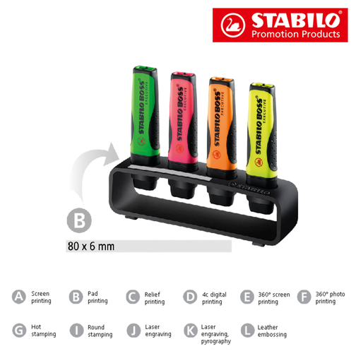 STABILO BOSS EXECUTIVE bordsett med 4 overstrykningspenner, Bilde 2