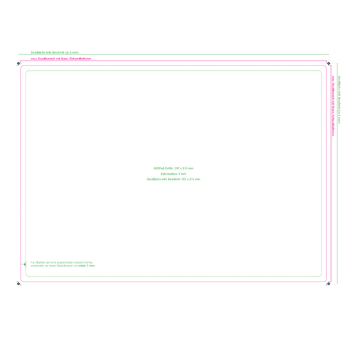 AXOPAD® Alfombra de pago AXOPlus C 610, 29,7 x 21 cm rectangular, 1,1 mm de grosor, Imagen 3