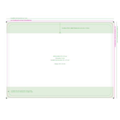 AXOPAD® Betalningsmatta AXOPhoto 610, 29,7 x 21 cm rektangulär, 1,7 mm tjockt, Bild 3