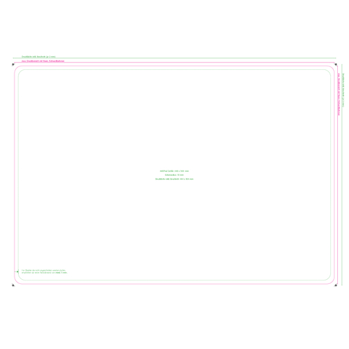 AXOPAD® dækkeserviet AXONature 800, farve sort, 44 x 30 cm oval, 2 mm tyk, Billede 3
