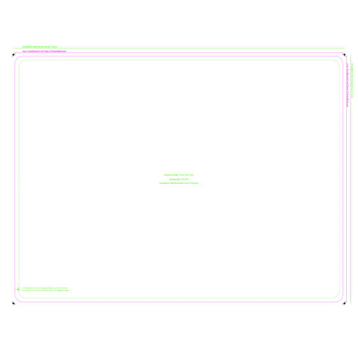 Mantel AXOPAD® AXONature 800, color natural, 44 x 30 cm rectangular, 2 mm de grosor, Imagen 2
