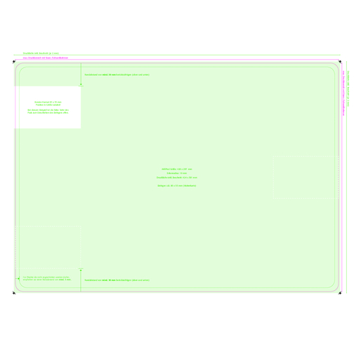 AXOPAD® Podklad na biurko AXOPlus 540, 42 x 29,7 cm, prostokatny, grubosc 1,7 mm, Obraz 3