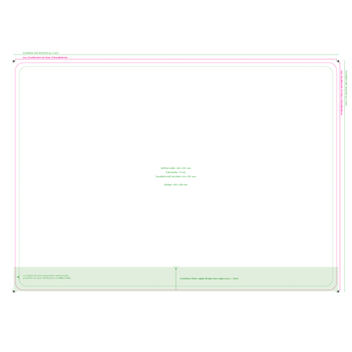 AXOPAD® Skrivbordsunderlägg AXOPlus 530, 42 x 29,7 cm rektangulärt, 1,7 mm tjockt, Bild 3
