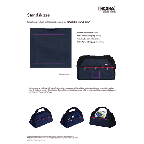 TROIKA Caisse à outils TOOL BAG, Image 4