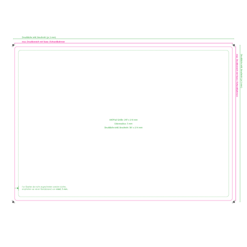 AXOPAD® Mousepad AXOPlus 410, 29,7 x 21 cm rettangolare, 1,75 mm di spessore, Immagine 3