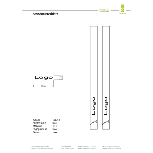 Tube It“ 1er-Pack , Take2, silber, Edelstahl, 21,00cm x 1,00cm x 10,50cm (Länge x Höhe x Breite), Bild 4