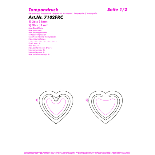 Pince à fiches de recyclage 'coeur', Image 3
