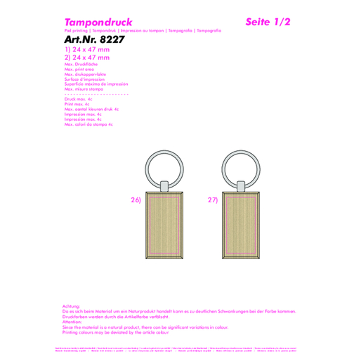Porte-clés en bois, Image 3