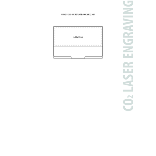 Kredit- Und Visitenkartenbox RE98-SPOKANE , Re98, chromfarben, Metall, Bambus, 93,00cm x 9,00cm x 62,00cm (Länge x Höhe x Breite), Bild 4