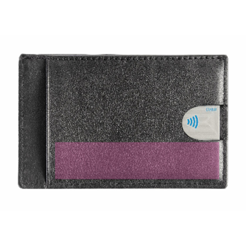 Kartenetui Mit RFID Schutz , schwarz, Rindnappaleder, 11,00cm x 7,00cm (Länge x Breite), Bild 4