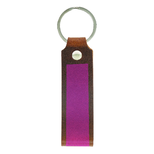 Schlüsselanhänger , dunkelbraun, Allgäu Rindleder, 12,50cm x 3,00cm (Länge x Breite), Bild 2