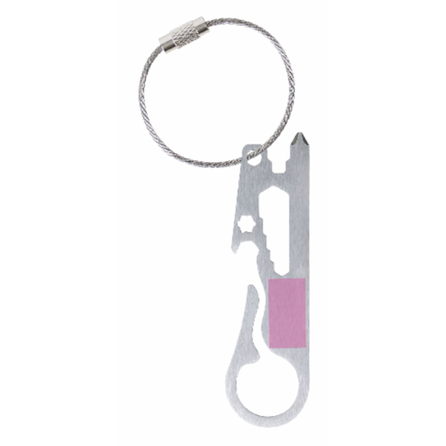 Schlüsselanhänger , silber, Metall, 8,00cm x 2,50cm (Länge x Breite), Bild 4