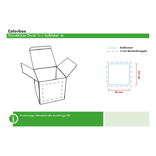 Color Lindor Box - Graskarton - Pistazie , Lindt, grün, Pappe, 5,50cm x 5,50cm x 5,50cm (Länge x Höhe x Breite), Bild 4