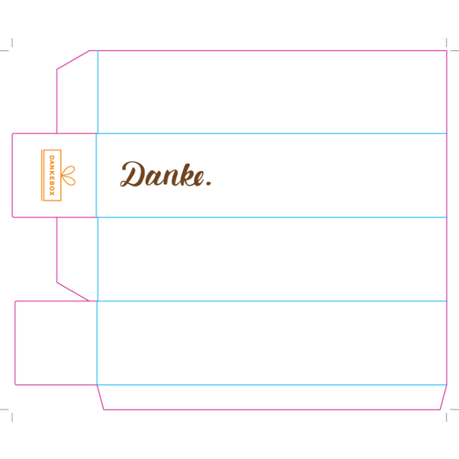 Dankebox 'Deutscher Imkerhonig' - Rosa-rot , rosa-rot, Papier, Pappe, Satin, 21,50cm x 5,50cm x 5,50cm (Länge x Höhe x Breite), Bild 2
