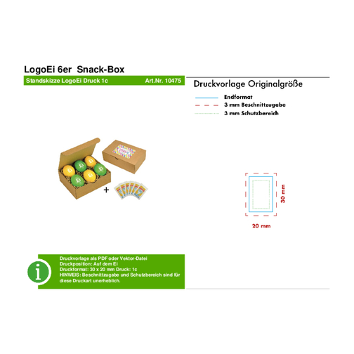 LogoEi 6er  Snack-Box - Lila , lila, Pappe, 12,00cm x 5,00cm x 15,00cm (Länge x Höhe x Breite), Bild 5