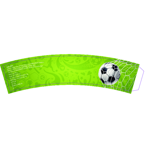 Fußball Cup , braun, Staniol, Schokolade, Papier, 4,50cm (Höhe), Bild 3