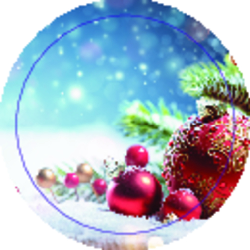 Gläschen Weihnachtslicht , rot, Glas,  Metall, Papier,  Wachs,  Schokolade,  Kunststoff, 7,50cm (Höhe), Bild 3