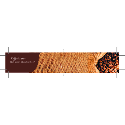 Reagenzglas Kaffee , braun, Glas, Kaffeebohnen, Metall, Papier, 10,00cm (Höhe), Bild 2
