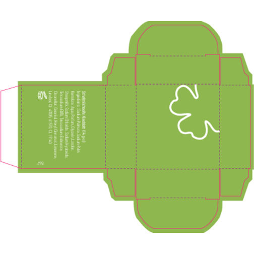 Ein Kleiner Seifentraum Glück , grün, Papier, Seife, 5,00cm x 1,90cm x 5,00cm (Länge x Höhe x Breite), Bild 4