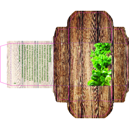 Kräuter-Präsent XS , braun, Papier, Kokosfaser, Samen, 5,00cm x 1,90cm x 5,00cm (Länge x Höhe x Breite), Bild 3